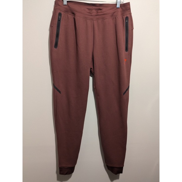 Gymshark Apex Technical Joggers Sweatpants Men's Size‎ Medium Cherry Brown Red - Picture 1 of 8